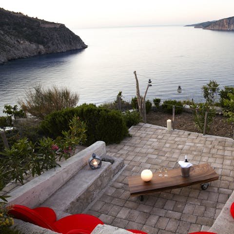Enjoy the sunset after a day of snorkelling right by your doorstep