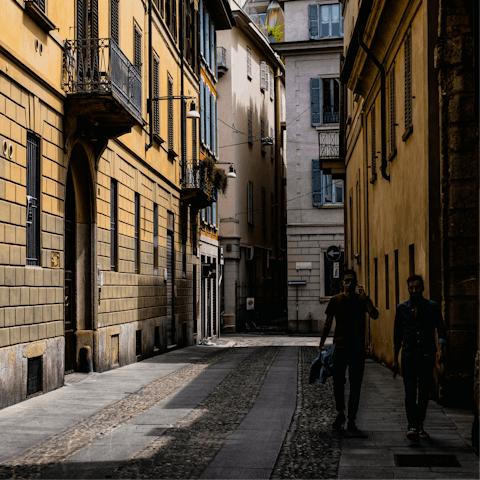 Stay in Brera, home to art galleries and upscale eateries