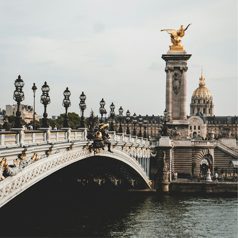 Wander down to the Seine and see the famous Pont Alexandre III