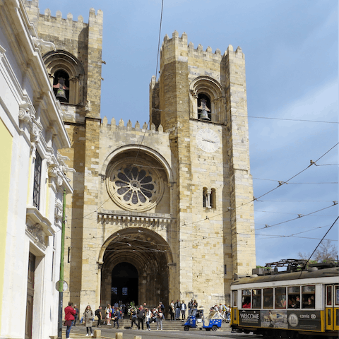 Visit the Lisbon Cathedral, just a three-minute walk from home