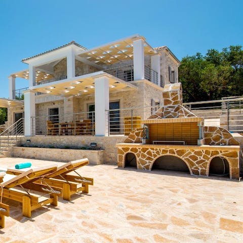 Get the barbecue smoking away and serve up some big Grecian flavours