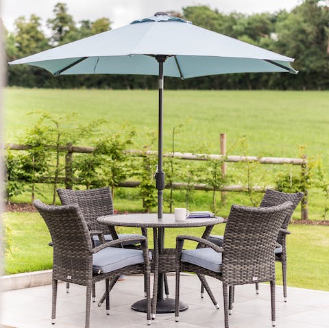 Spend summer evenings out in the garden, admiring the rolling views