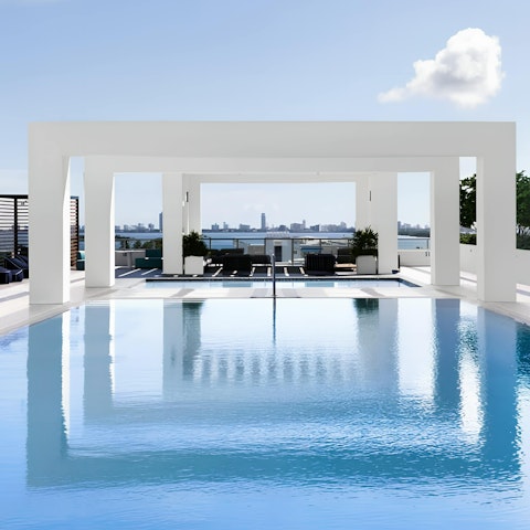 Venture down to the shared pool for a dip in the sun