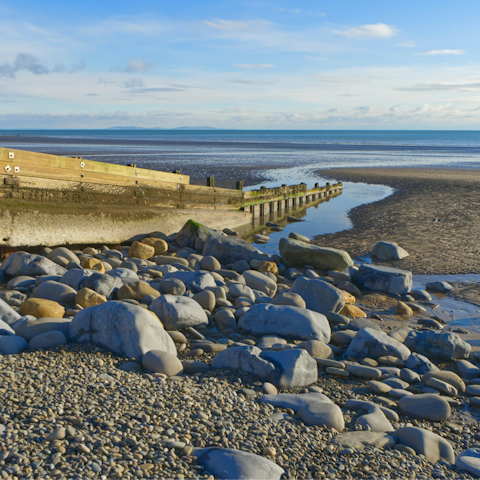 Start the day with walks along the beach