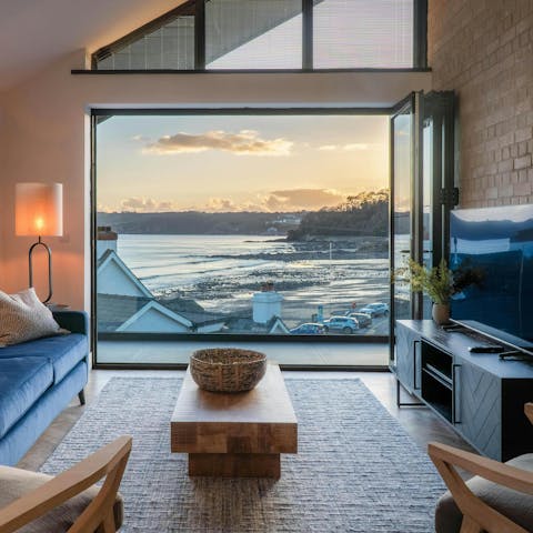 Unwind at home with incredible coastal views