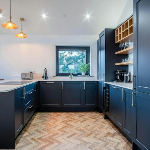 Cook up family meals at home in the high-end kitchen