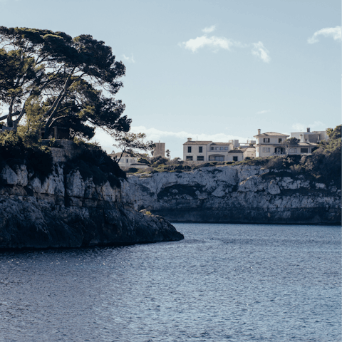 Stay in Porto Cristo, a short walk from the village's rocky cove