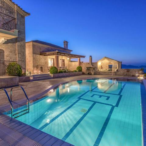 Enjoy a twilight dip in the swimming pool