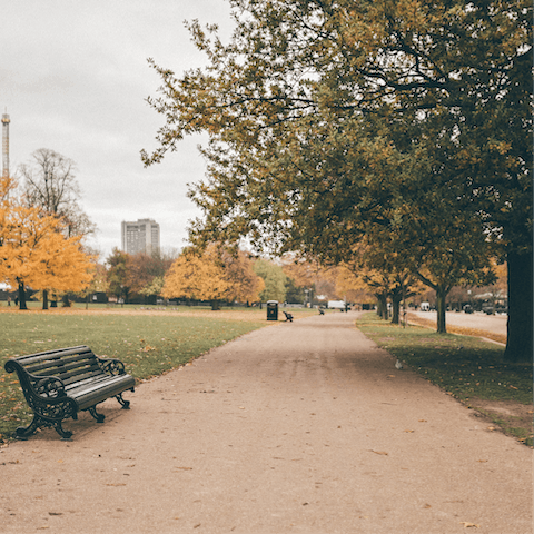 Go boating on the Serpentine in the vast Hyde Park
