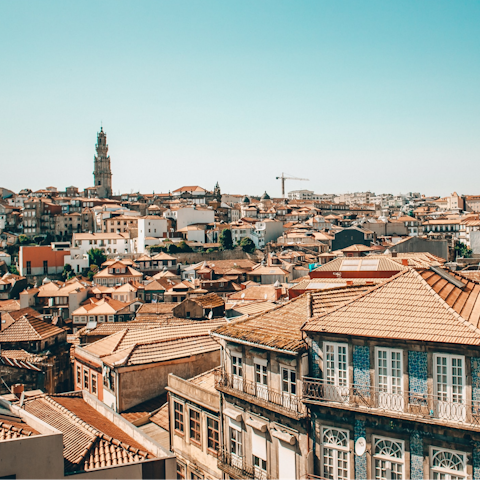 Explore Porto's bustling city centre, easily reached on foot or via the metro