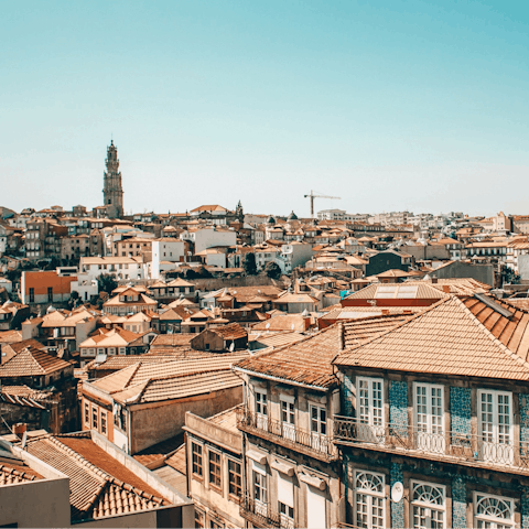Explore Porto's bustling city centre, easily reached on foot or via the metro