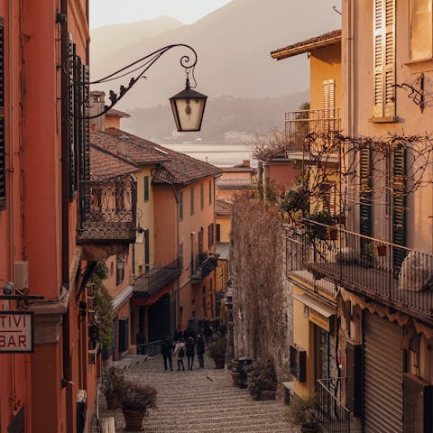 Hop on the ferry and explore the beautiful town of Bellagio