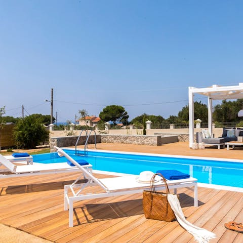 Spend blissful hours lounging by the pool, soaking up the sun, and occasionally taking a dip to cool off
