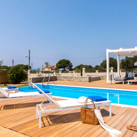 Spend blissful hours lounging by the pool, soaking up the sun, and occasionally taking a dip to cool off