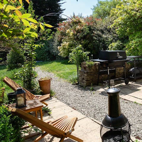 Watch golden hour unfold from the private garden terrace