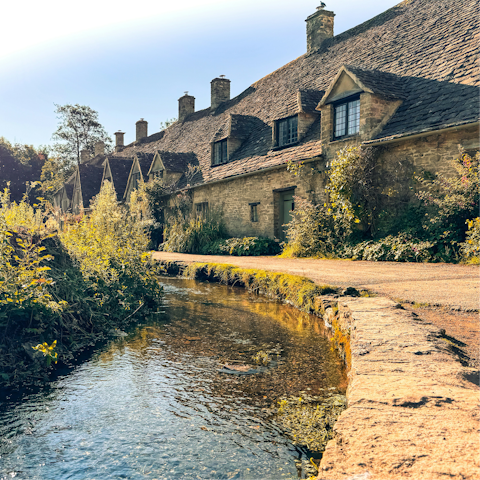 Visit the charming Cotswold town of Bibury