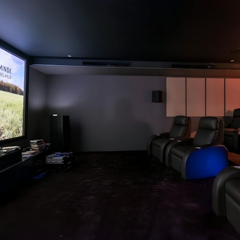 Catch a film in the home cinema