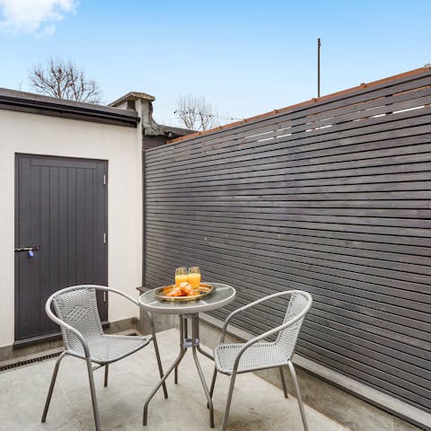 Wind down with evening drinks on the terrace