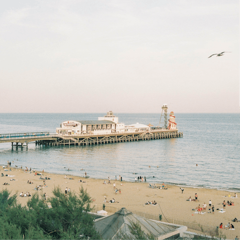 Take a stroll along Bournemouth's gorgeous seafront
