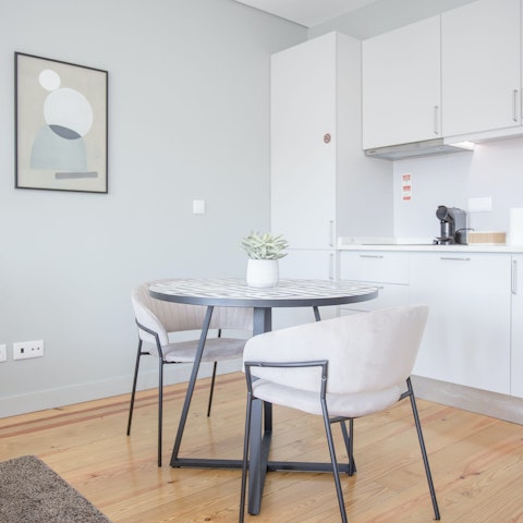 Sit down for breakfast as you plan the day's activities