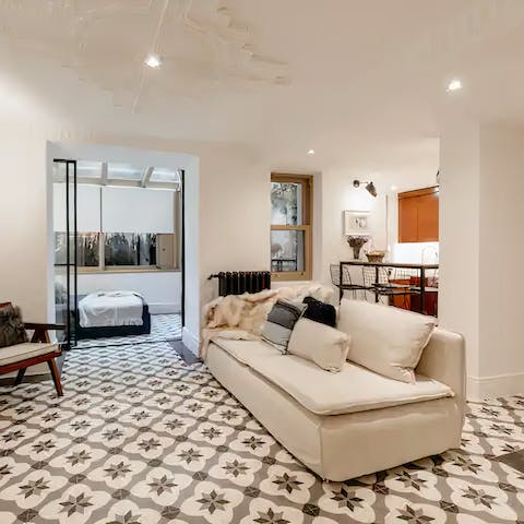 Embrace Turkish tradition with a pretty mosaic motif inside