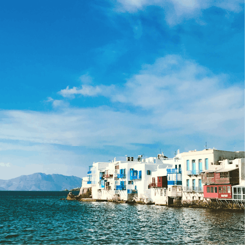 Discover the delights of Mykonos town, just a short drive away