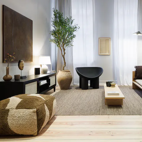 Kick back in the zen-like living area after a busy day of exploring