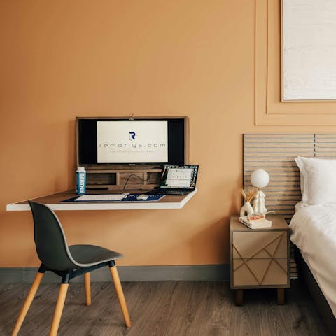 Relax, disconnect or catch up on work from the comfort of home