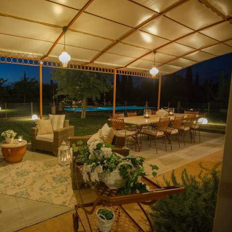 Try some of the local cuisine alfresco on the terrace