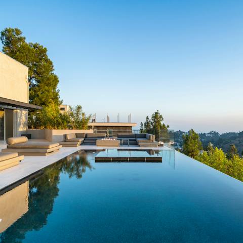 Go for a dip in the infinity pool, with phenomenal views