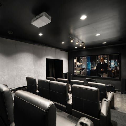 Gather in the cinema room for a movie night like no other