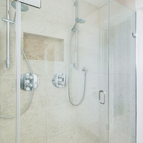 Speed up your morning routine with the twin showers