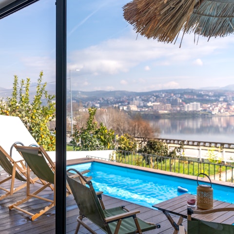 Cool off in the pool as the Douro stretches out below