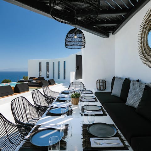 Put a meze platter together for lunch and enjoy it alfresco