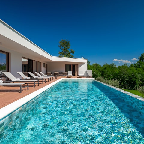 Go for daily dips in the heated pool