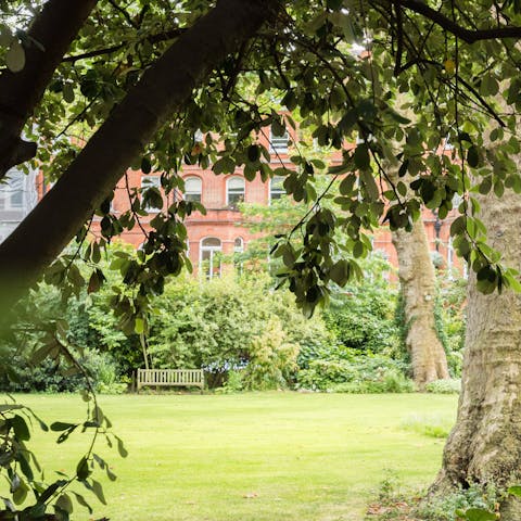 Spend quiet mornings reading in the private resident's garden