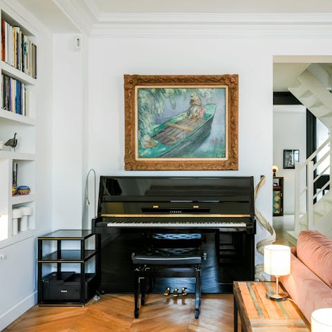 Play the piano for an evening of musical entertainment