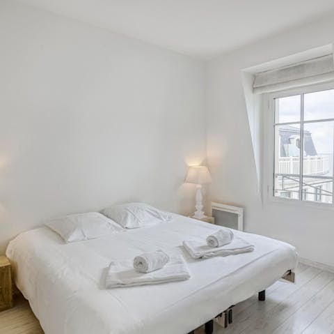 Get a good night's rest in the plush bedrooms and wake up to the sound of the waves