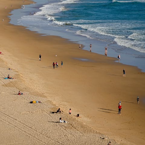 Walk just a few minutes to Praia Grande for a day of sun and surf