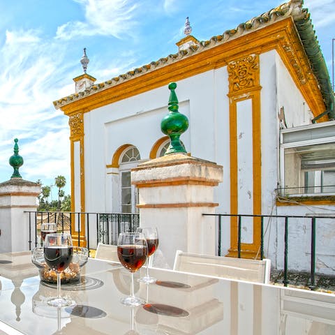 Enjoy captivating views across the scenic rooftops of Santa Cruz