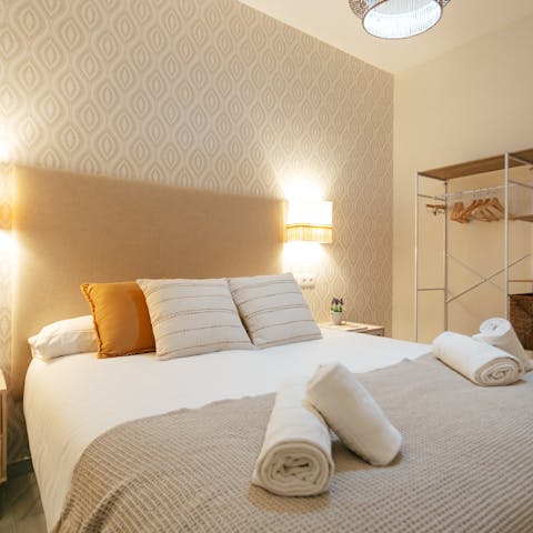 Sleep soundly in the super comfortable bedroom