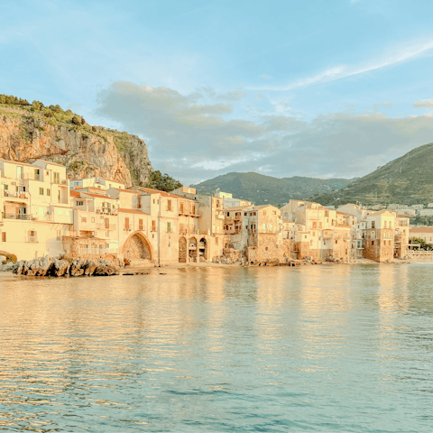 Take a drive to Cefalù, located nearby