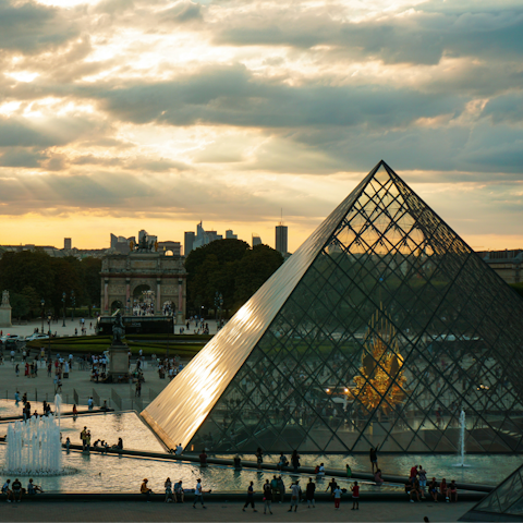 Ride the nearby Metro line to get right in the middle of Paris