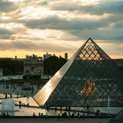 Ride the nearby Metro line to get right in the middle of Paris