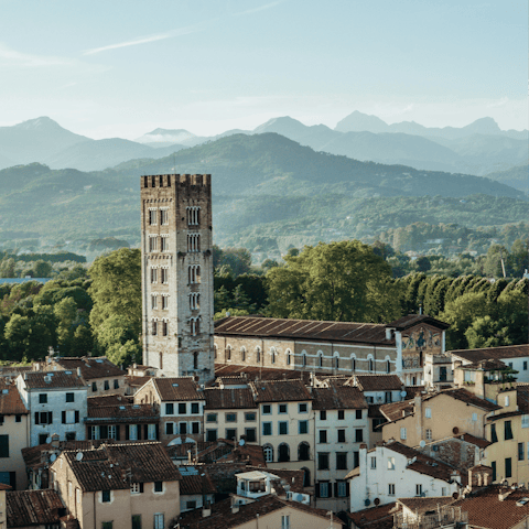 Explore the walled town of Lucca on foot