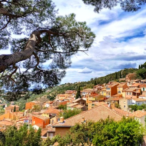 Explore the local medieval village of Bormes-les-Mimosas