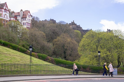 Relax in Princes Street Gardens, just five minutes away on foot