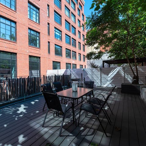 Start the morning with a tasty breakfast on the terrace