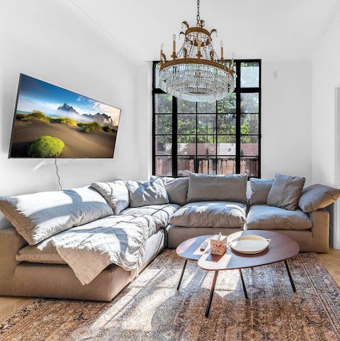 Sink into the sofa with a glass of your favourite tipple