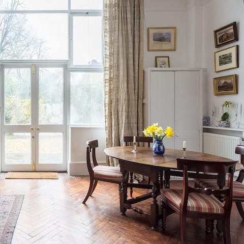 Look forward to tucking into breakfast in front of the huge windows